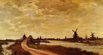  molino Obras - Molinos de viento en Haaldersbroek Zaandam Claude Monet